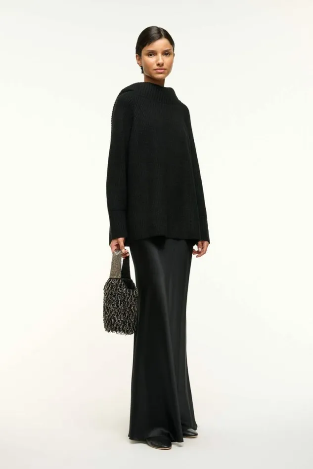 STAUD The Evening Edit HARUKO BEADED BAG Black 8211 Women