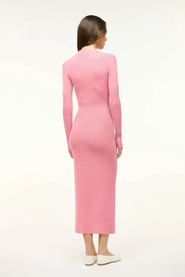 STAUD The Knit Shop RAMONA DRESS Damask Pink 8211 Women STAUD The Knit Shop RAMONA DRESS Damask Pink 8211 Women
