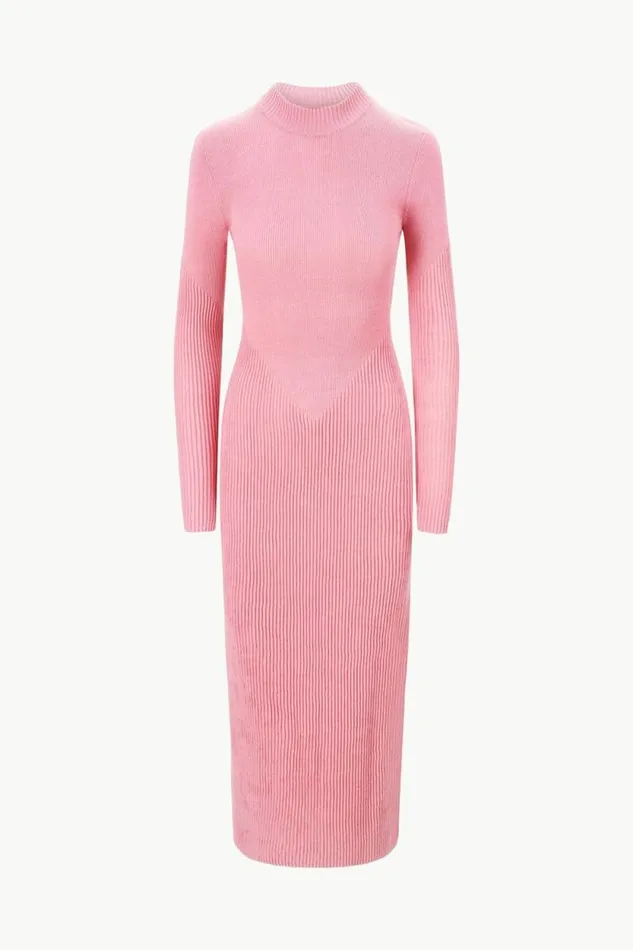 STAUD The Knit Shop RAMONA DRESS Damask Pink 8211 Women STAUD The Knit Shop RAMONA DRESS Damask Pink 8211 Women