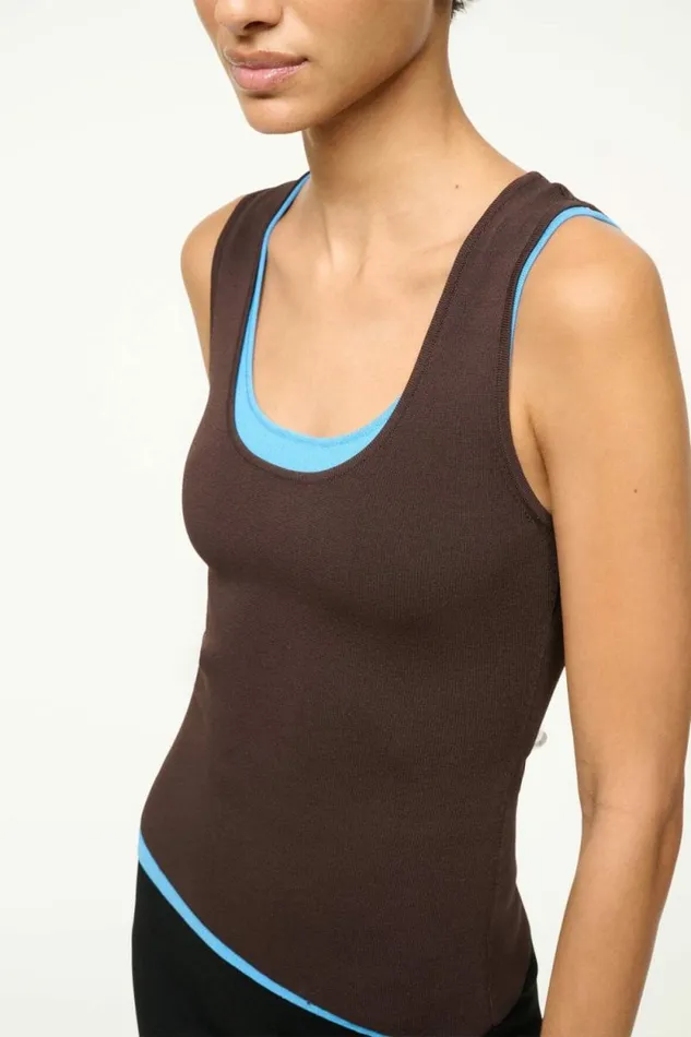 STAUD Tops HERMOSA TANK Earth Aqua 8211 Women STAUD Tops HERMOSA TANK Earth Aqua 8211 Women