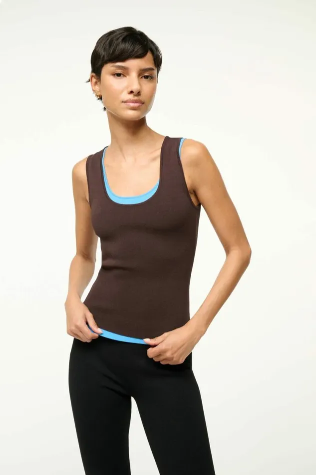 STAUD Tops HERMOSA TANK Earth Aqua 8211 Women STAUD Tops HERMOSA TANK Earth Aqua 8211 Women