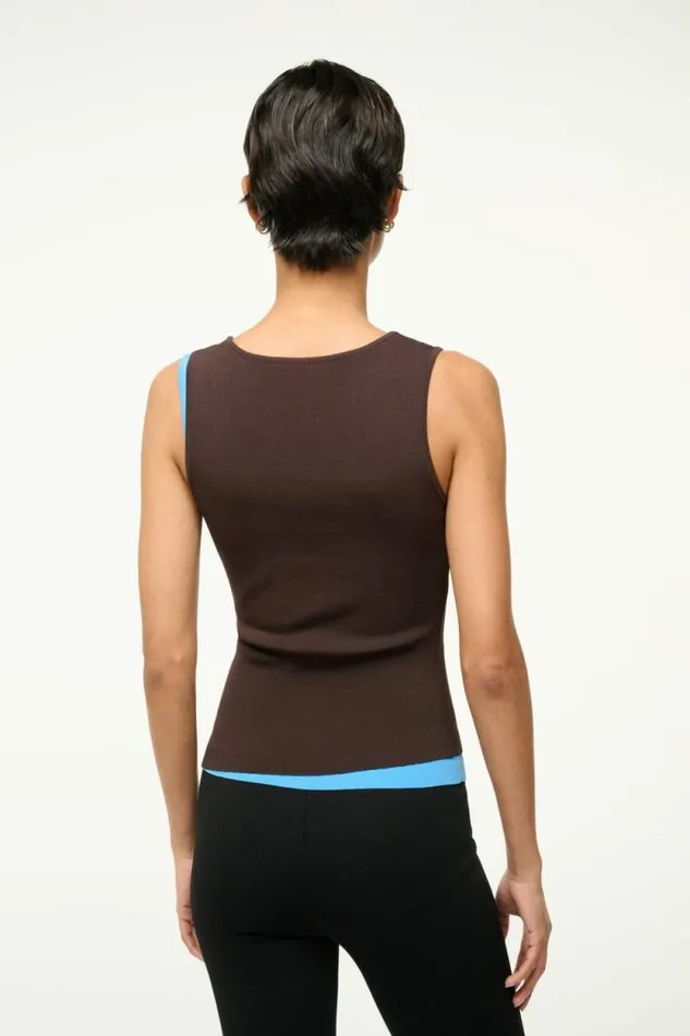 STAUD Tops HERMOSA TANK Earth Aqua 8211 Women STAUD Tops HERMOSA TANK Earth Aqua 8211 Women