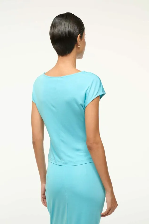 STAUD Tops SUNISA TOP Aqua 8211 Women STAUD Tops SUNISA TOP Aqua 8211 Women
