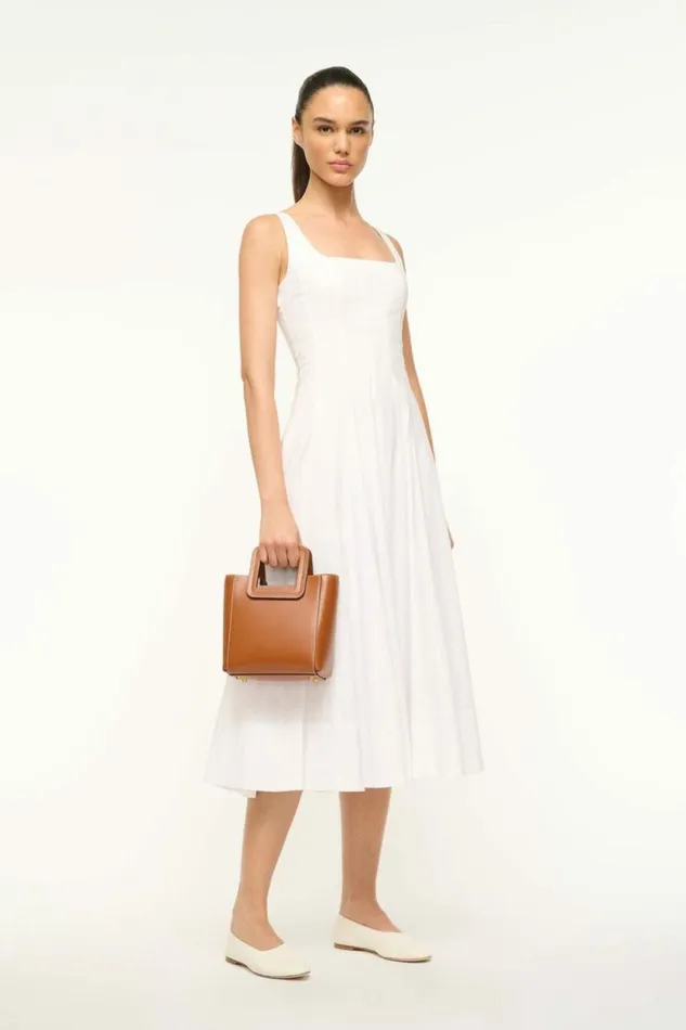 STAUD Totes MINI SHIRLEY LEATHER BAG Saddle 8211 Women STAUD Totes MINI SHIRLEY LEATHER BAG Saddle 8211 Women