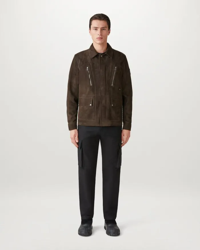 Suede and Shearling Jackets Men Belstaff Continental Jacket Burnt Oak Suede and Shearling Jackets Men Belstaff Continental Jacket Burnt Oak