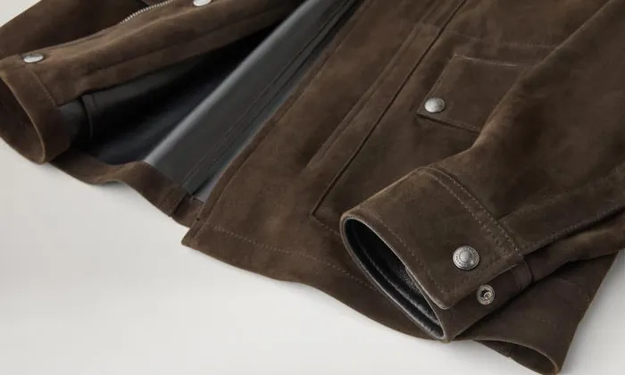 Suede and Shearling Jackets Men Belstaff Continental Jacket Burnt Oak Suede and Shearling Jackets Men Belstaff Continental Jacket Burnt Oak