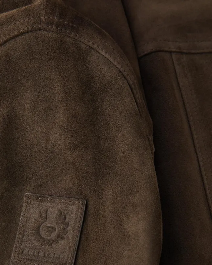 Suede and Shearling Jackets Men Belstaff Continental Jacket Burnt Oak Suede and Shearling Jackets Men Belstaff Continental Jacket Burnt Oak