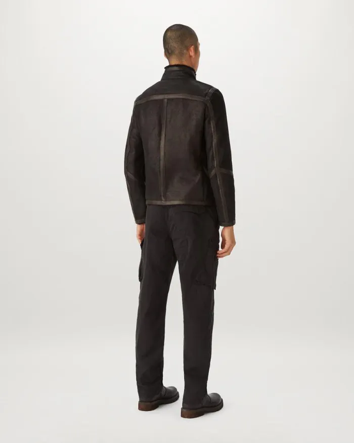 Suede and Shearling Jackets Men Belstaff Tundra Jacket Black Black