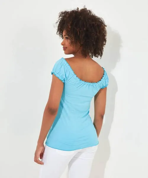 Summertime Boho Top Aqua Apparel Tops Tunics and Blouses Joebrowns Summertime Boho Top Aqua Apparel Tops Tunics and Blouses Joebrowns