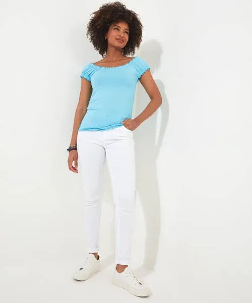 Summertime Boho Top Aqua Apparel Tops Tunics and Blouses Joebrowns Summertime Boho Top Aqua Apparel Tops Tunics and Blouses Joebrowns