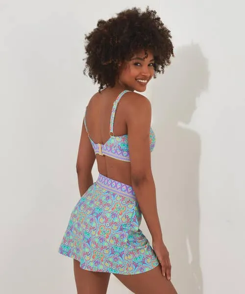 Swimwear Apparel Joebrowns Paradise Cove Swim Skirt Blue Multi