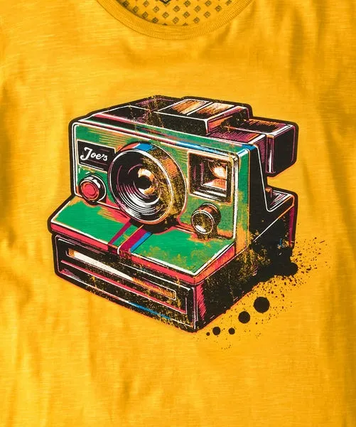 TShirts and Tops Apparel Joebrowns Retro Camera Tee Yellow TShirts and Tops Apparel Joebrowns Retro Camera Tee Yellow