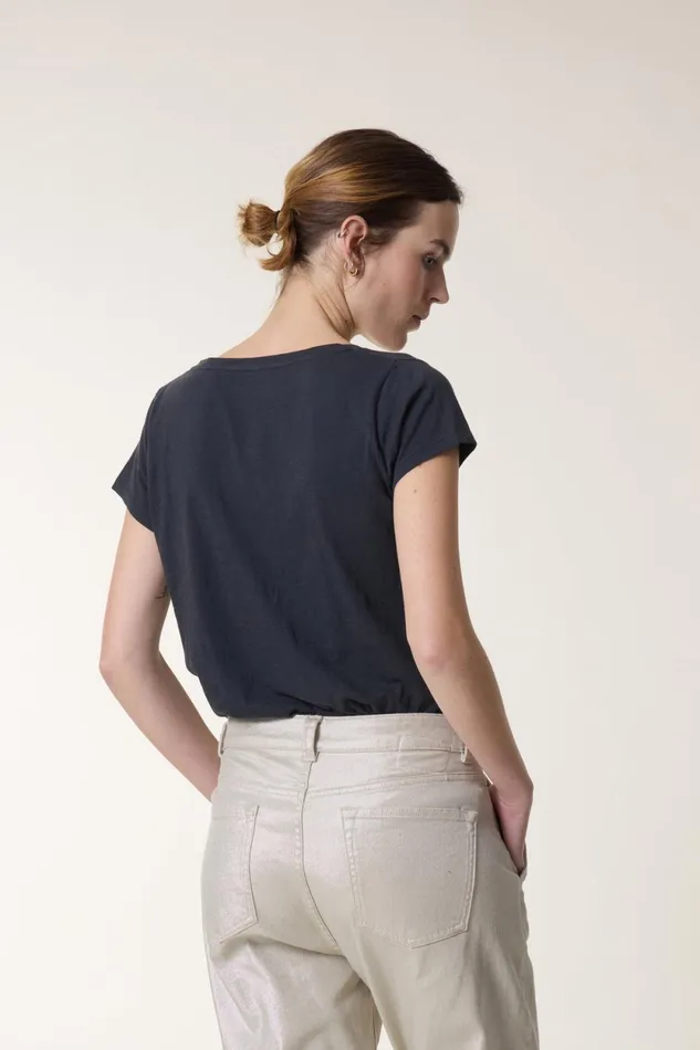 TShirts and Tops Women Leon and Harper Tonton Snaake Tshirt Carbone
