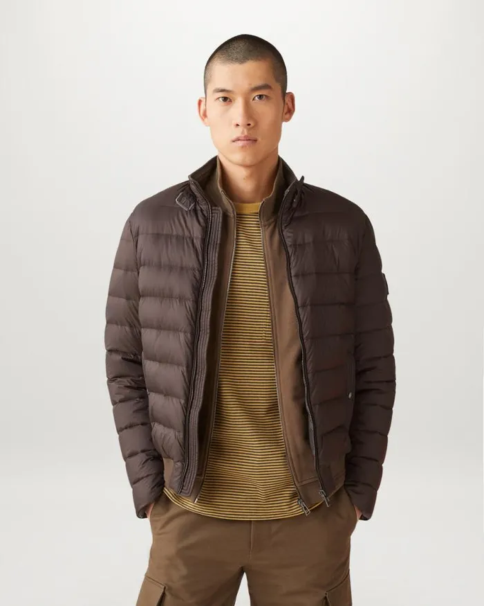 TShirts Men Belstaff Drum TShirt Glaze Yellow Charcoal Heather