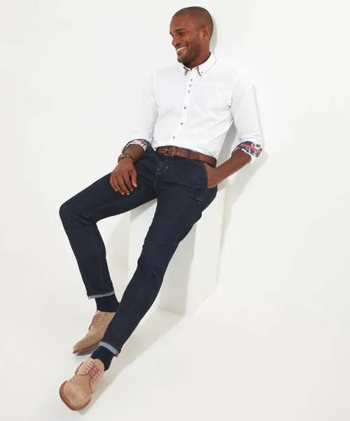 Tailoring Joebrowns Apparel Delightful Double Collar Shirt White Tailoring Joebrowns Apparel Delightful Double Collar Shirt White