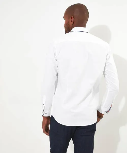 Tailoring Joebrowns Apparel Delightful Double Collar Shirt White Tailoring Joebrowns Apparel Delightful Double Collar Shirt White