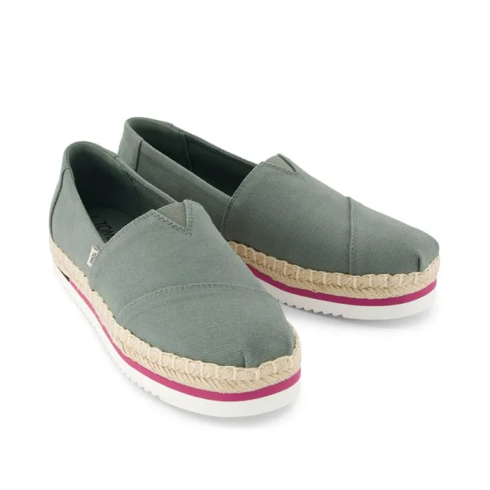 Toms Alpargatas Alpargata Platform Rope Espadrille Bonsai Green 8211 Women Toms Alpargatas Alpargata Platform Rope Espadrille Bonsai Green 8211 Women