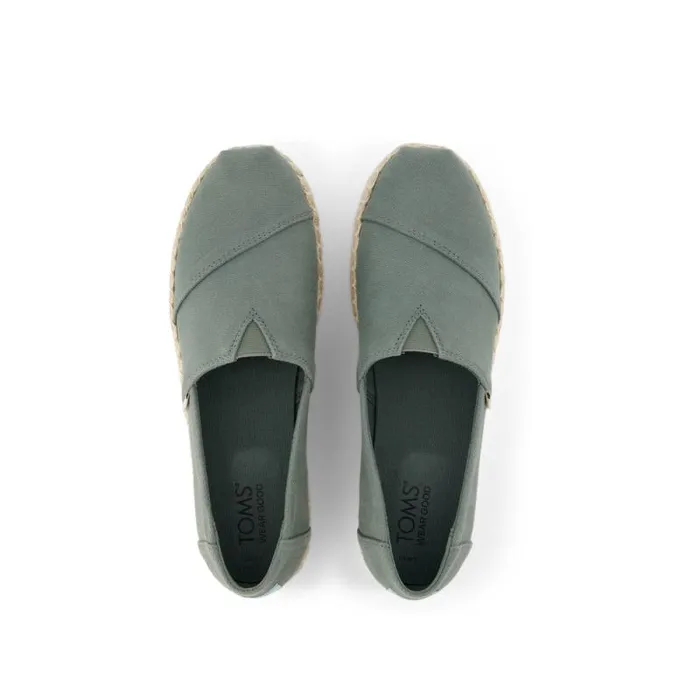 Toms Alpargatas Alpargata Platform Rope Espadrille Bonsai Green 8211 Women Toms Alpargatas Alpargata Platform Rope Espadrille Bonsai Green 8211 Women