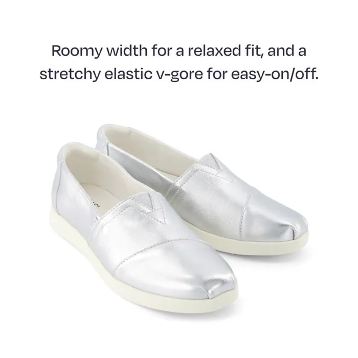 Toms Alpargatas Alpargata Plus Silver Metallic 8211 Women