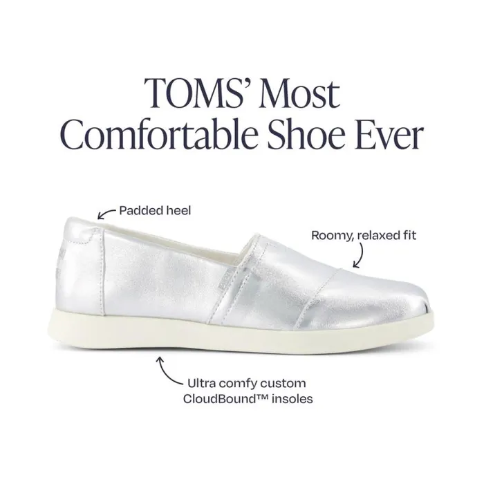 Toms Alpargatas Alpargata Plus Silver Metallic 8211 Women