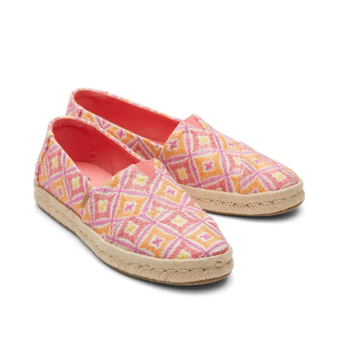 Toms Alpargatas Alpargata Rope 20 Espadrille Geometric Pink 8211 Women