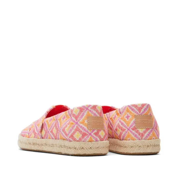 Toms Alpargatas Alpargata Rope 20 Espadrille Geometric Pink 8211 Women