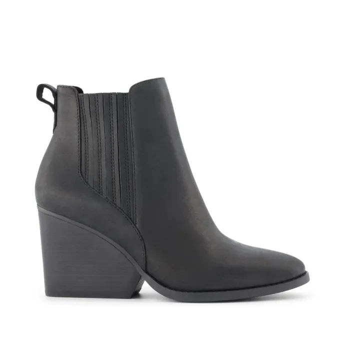 Toms Boots and Booties Noa Ankle Boot All Black Leather 8211 Women