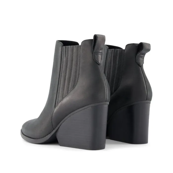 Toms Boots and Booties Noa Ankle Boot All Black Leather 8211 Women Toms Boots and Booties Noa Ankle Boot All Black Leather 8211 Women