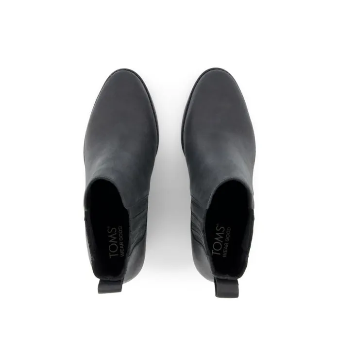 Toms Boots and Booties Noa Ankle Boot All Black Leather 8211 Women Toms Boots and Booties Noa Ankle Boot All Black Leather 8211 Women