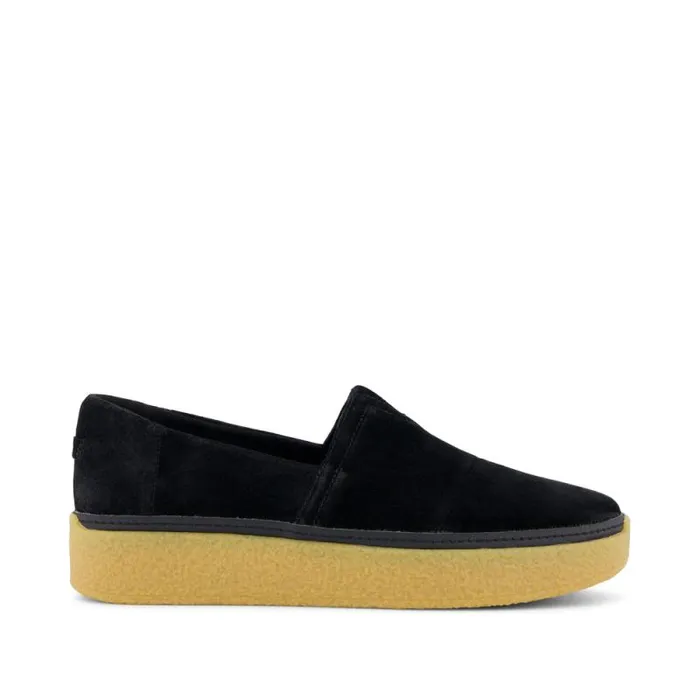 Toms Slip Ons Adelaide Espadrille Black Suede 8211 Women