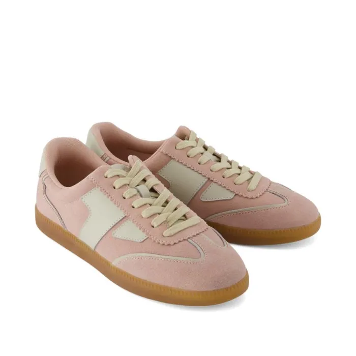 Toms Sneakers Collins Casual LaceUp Sneaker Pale Rose Suede And Leather 8211 Women