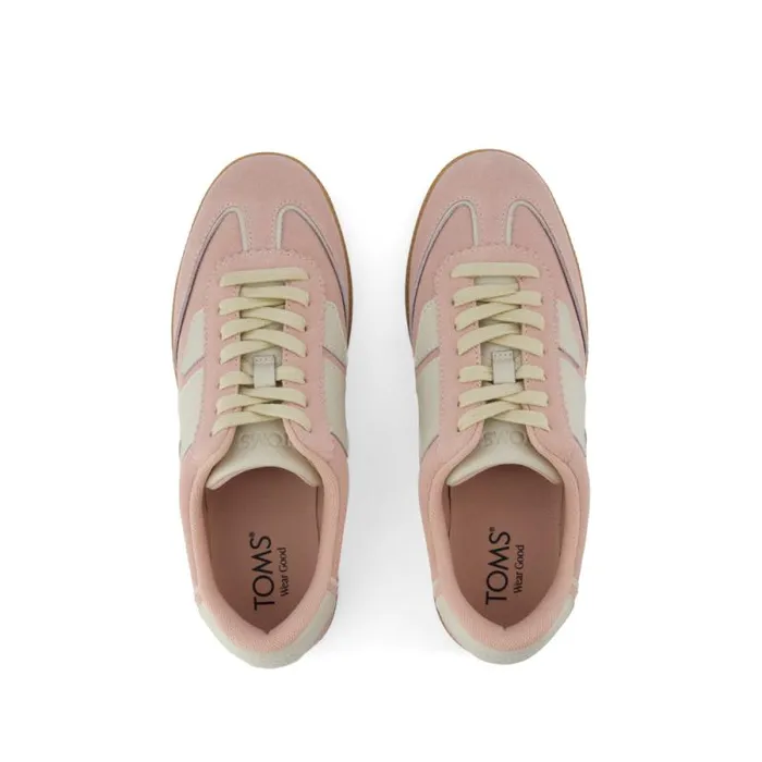 Toms Sneakers Collins Casual LaceUp Sneaker Pale Rose Suede And Leather 8211 Women