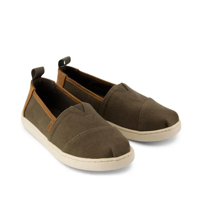 Toms TOMS Classics Alpargata Kids Shoe Canteen Green 8211 WomenKids Toms TOMS Classics Alpargata Kids Shoe Canteen Green 8211 WomenKids