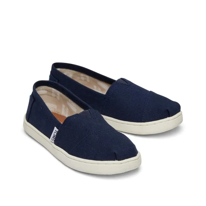 Toms TOMS Classics Alpargata Kids Shoe Navy Canvas 8211 WomenKids