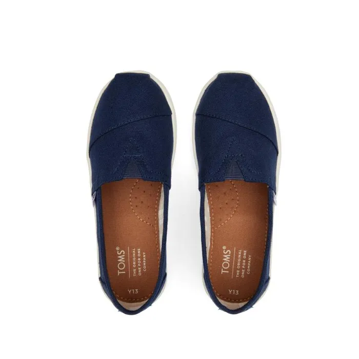 Toms TOMS Classics Alpargata Kids Shoe Navy Canvas 8211 WomenKids