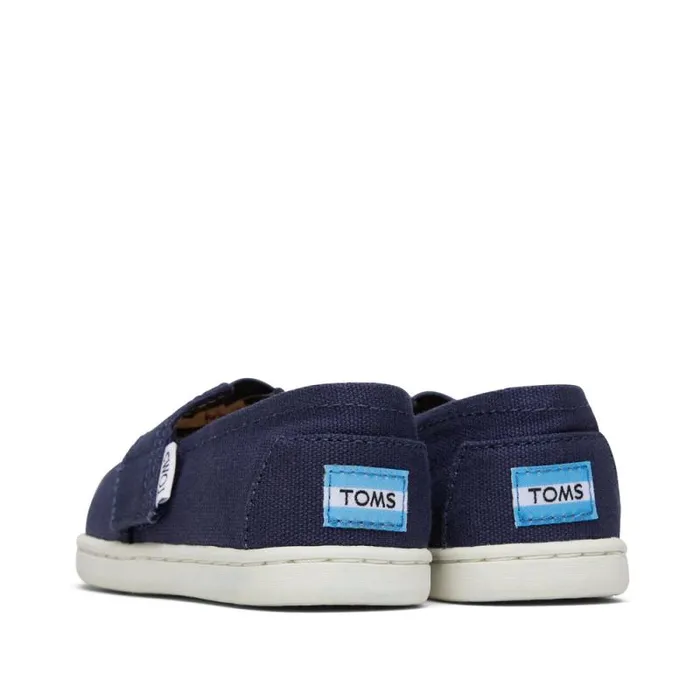 Toms TOMS Classics Alpargata Toddler Shoe Navy Canvas 8211 WomenKids Toms TOMS Classics Alpargata Toddler Shoe Navy Canvas 8211 WomenKids