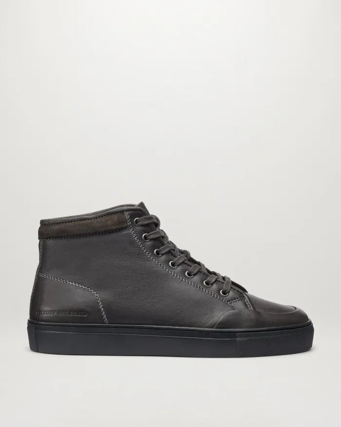 Trainers Men Belstaff Rally High Top Trainers Granite Grey