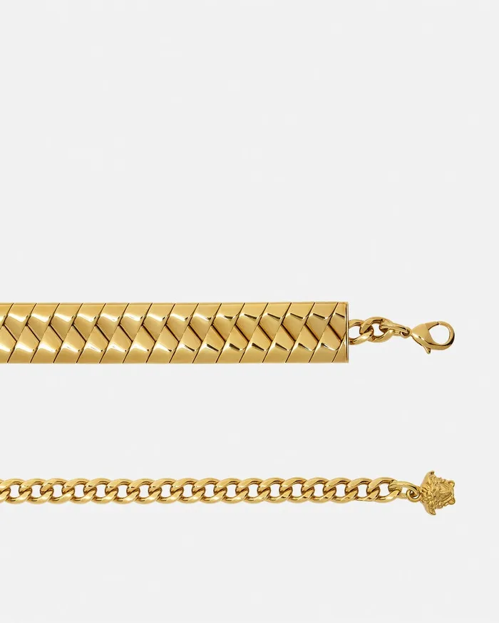 Versace Belts WomenMen Bind Chain Belt 12034 Gold