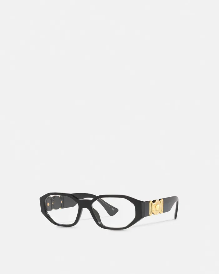 Versace Eyeglass Frames Women Medusa Biggie Glasses Blackgold