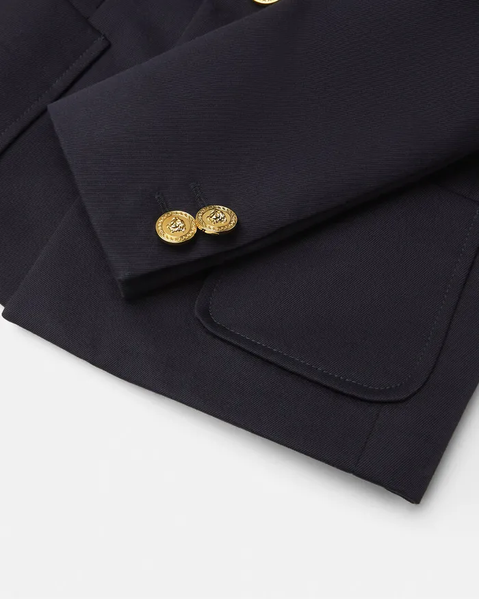 Versace Outerwear and Jackets Kids Milano Stamp Baby Jacket Blue