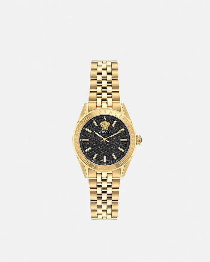 Versace Watches Women VCode Lady Watch Blackgold