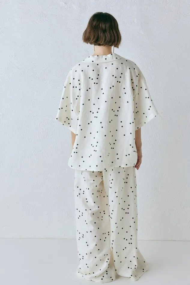 VRG GRL Anke Linen Shirt Dot Women Shirts VRG GRL Anke Linen Shirt Dot Women Shirts