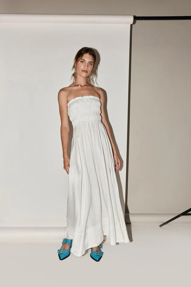 VRG GRL Eliana Maxi Dress White Women MidiMaxi Dresses VRG GRL Eliana Maxi Dress White Women MidiMaxi Dresses