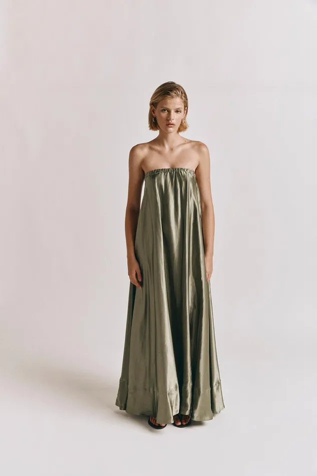 VRG GRL Lenni Maxi Dress Olive Women MidiMaxi Dresses VRG GRL Lenni Maxi Dress Olive Women MidiMaxi Dresses