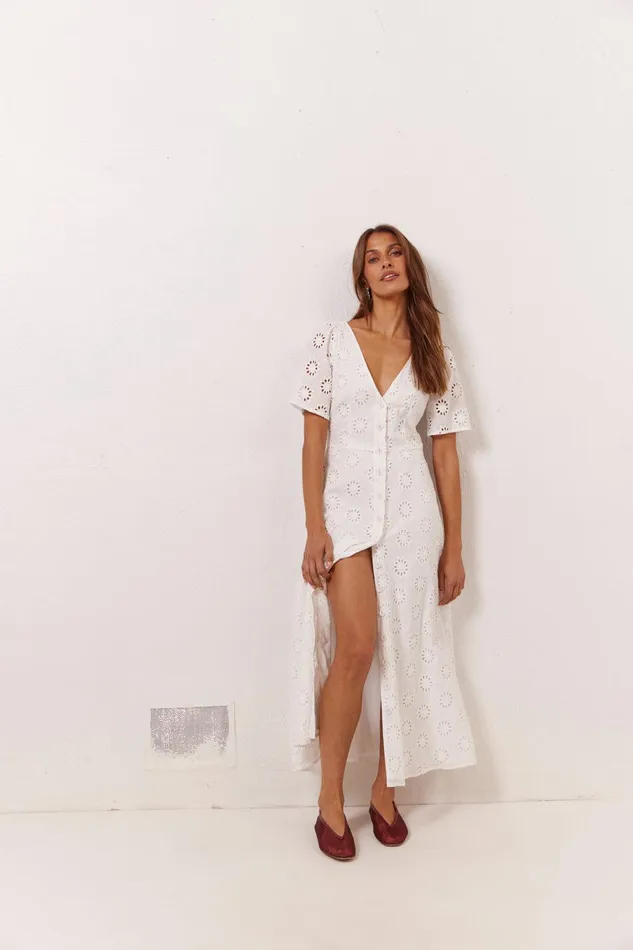 VRG GRL Maisie Midi Dress Anglaise Women MidiMaxi Dresses VRG GRL Maisie Midi Dress Anglaise Women MidiMaxi Dresses