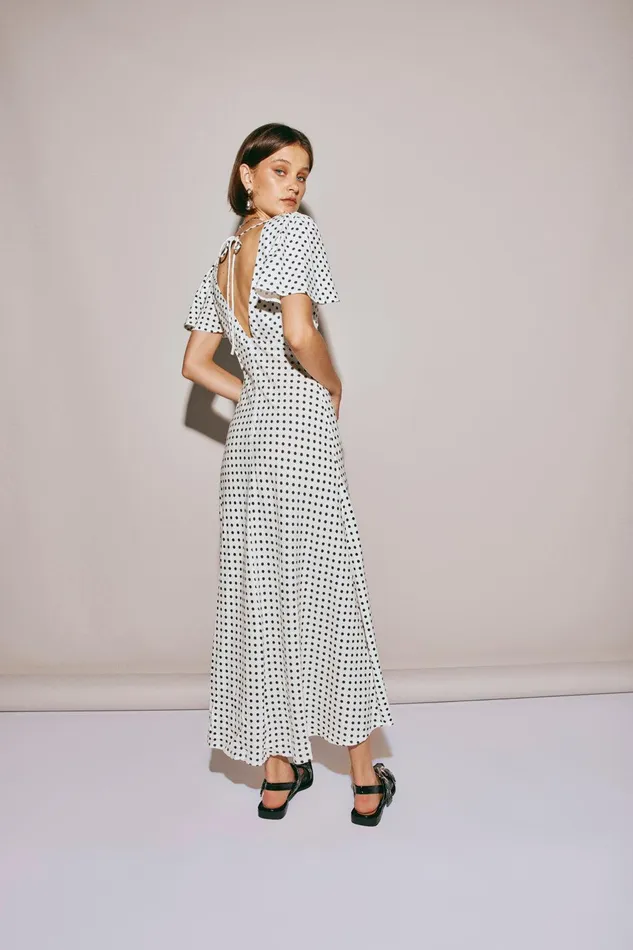 VRG GRL Summer Nostalgia Bias Cut Midi Dress White Women MidiMaxi Dresses VRG GRL Summer Nostalgia Bias Cut Midi Dress White Women MidiMaxi Dresses