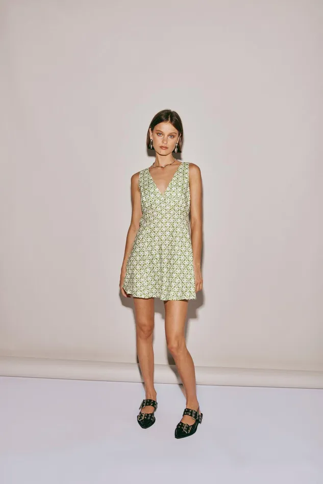 VRG GRL Sun Seeker Bias Cut Linen Mini Dress Sage Women Mini Dresses VRG GRL Sun Seeker Bias Cut Linen Mini Dress Sage Women Mini Dresses