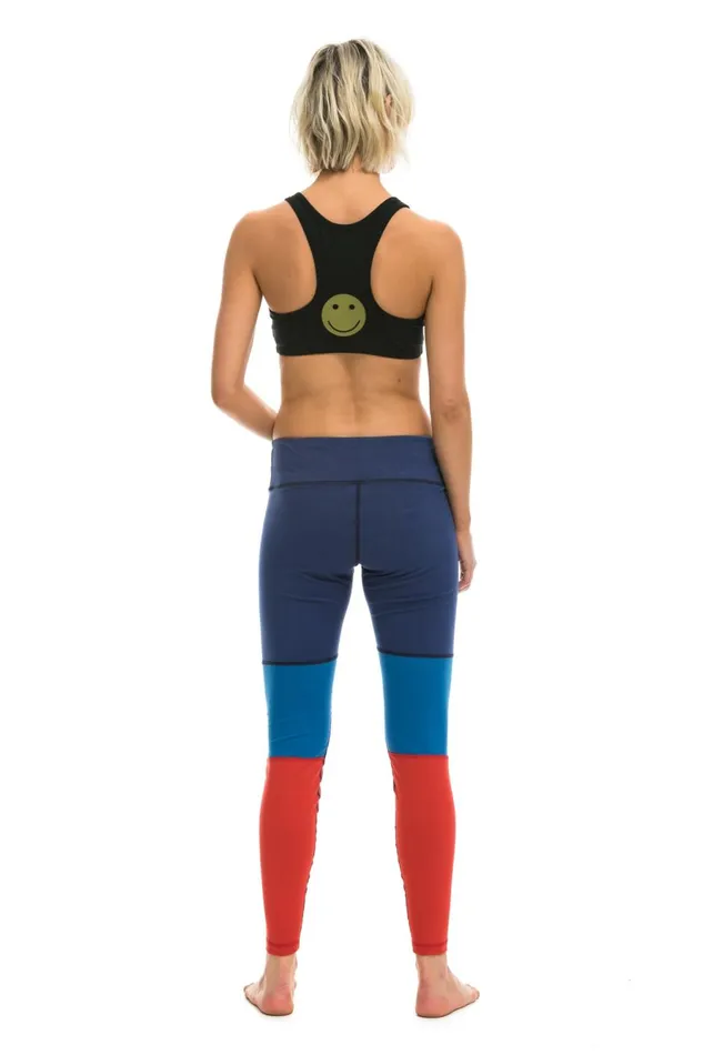 Women Activewear Aviator Nation SPRINTER FULL LENGTH LEGGINGS 8211 POSEIDON CARIBBEAN RED Women Activewear Aviator Nation SPRINTER FULL LENGTH LEGGINGS 8211 POSEIDON CARIBBEAN RED