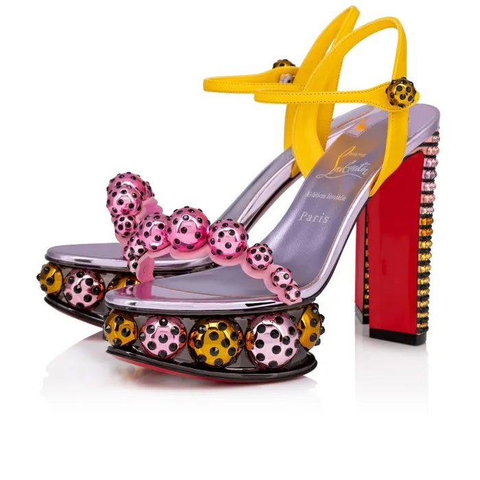 Women Atmospherica Strass Aftersun 130 Mm Sandals 8211 Aftersun Printed Nappa Leather 8211 Multicolor Christian Louboutin Platforms Women Atmospherica Strass Aftersun 130 Mm Sandals 8211 Aftersun Printed Nappa Leather 8211 Multicolor Christian Louboutin Platforms
