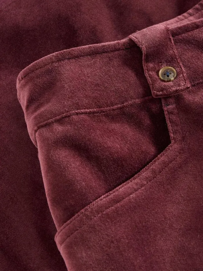 Women Belle Cropped Velvet Trouser Dk Plum White Stuff Trousers Women Belle Cropped Velvet Trouser Dk Plum White Stuff Trousers